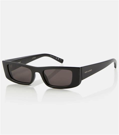 SL 553 rectangular sunglasses in black .